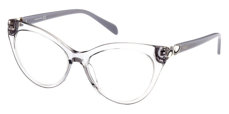 Emilio Pucci EP 5196 020 Grey Cat Eye Plastic Eyeglasses Frame 54-16-140