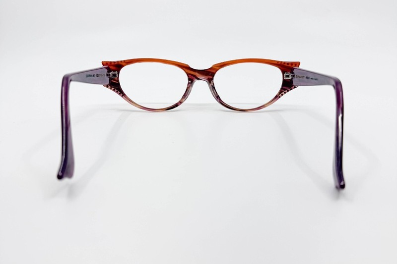 Jean Lafont Eyeglasses Eldorado 857 Striped Purple Frame France 52[]17 142 16849 gallery