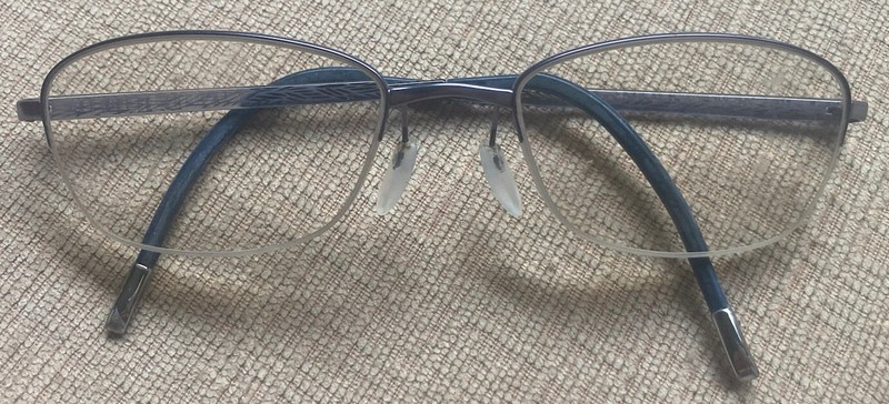 Silhouette Eyeglasses 4453 40 6054 Titan Half Rim Lilac Frame Austria 52-18 140