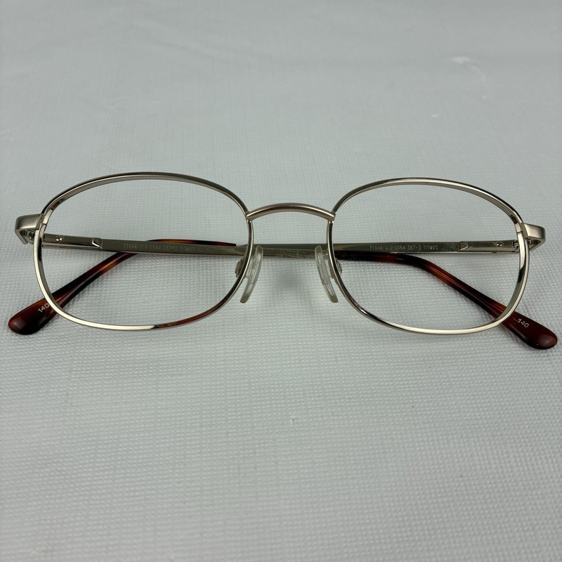 Titmus T104A Safety Eyeglass Frames Gold 51-19-140 Z87.2 RX FRAMES ONLY gallery