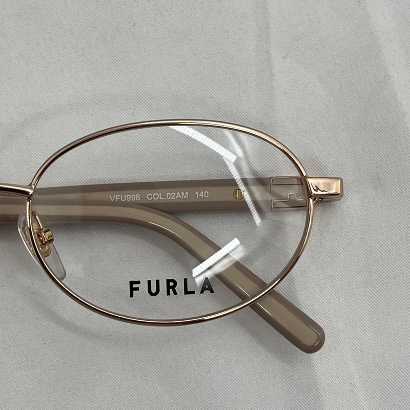 Furla Women's VFU998 02AM Shiny Copper Gold Eyeglass Size 53mm-18mm-140 gallery