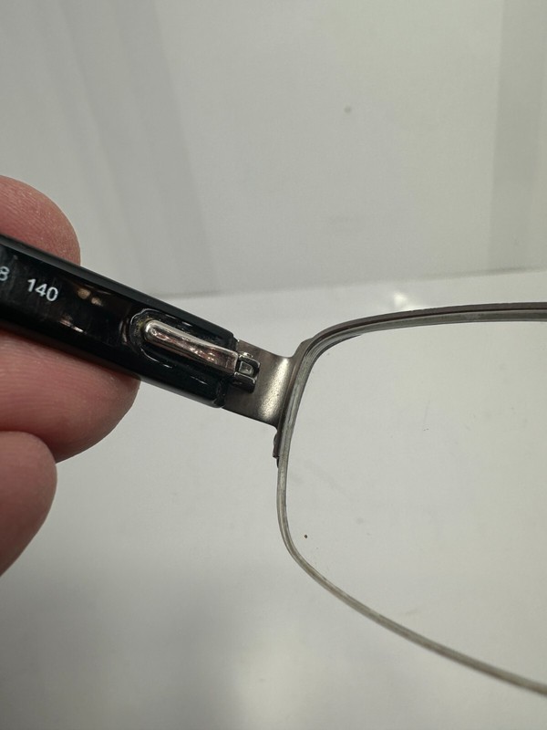 Coach 9181 Satin Gunmetal Beige Ocelot Sig C Half Rim Eyeglasses 50-18-140 gallery