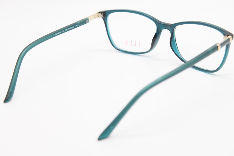 NEW ELLE EL13409 GN GREEN BLUE AUTHENTIC EYEGLASSES 53-16 gallery