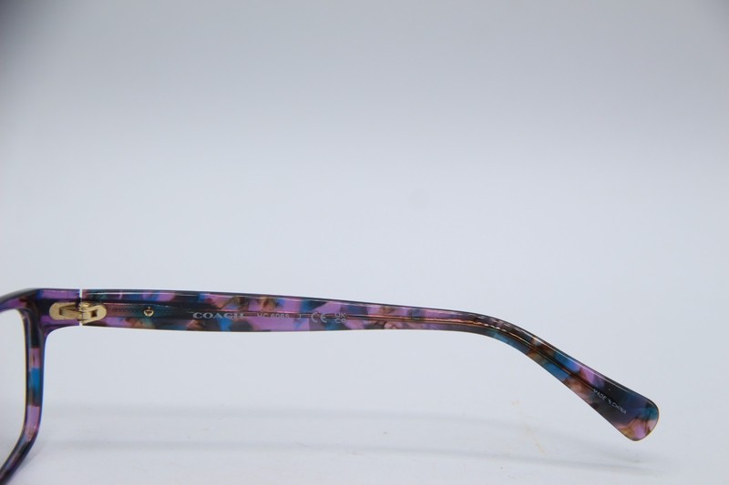 NEW COACH HC 6065 5288 CONFETTI PURPLE AUTHENTIC EYEGLASSES W/CASE 51-17 gallery