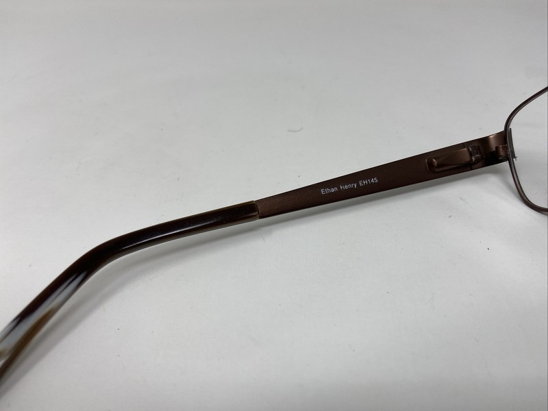 ETHAN HENRY EH145 CHESTNUT BROWN 56/17/140 FLEX HINGE EYEGLASSES FRAME /Y73 gallery