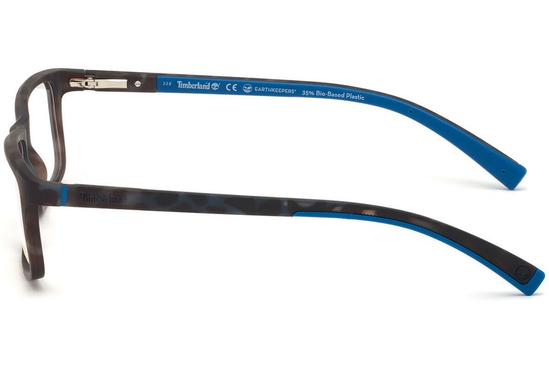 Timberland TB1636 055 Matte Black Blue Plastic Eyeglasses Frame 55-16-145 1636 gallery