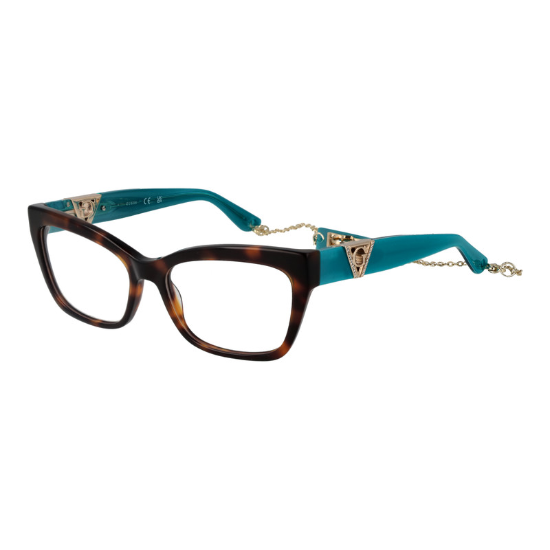 Guess Brown Rectangular Glasses GU2960 056 54mm