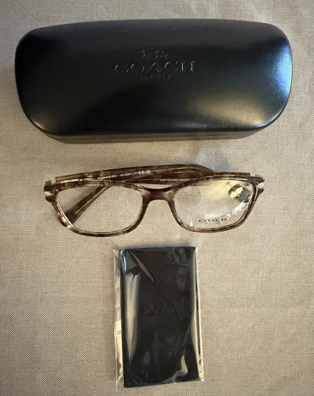 Coach Frame Hc6065 Color 5287 Confetti Light Brown 51-17 Petite New gallery