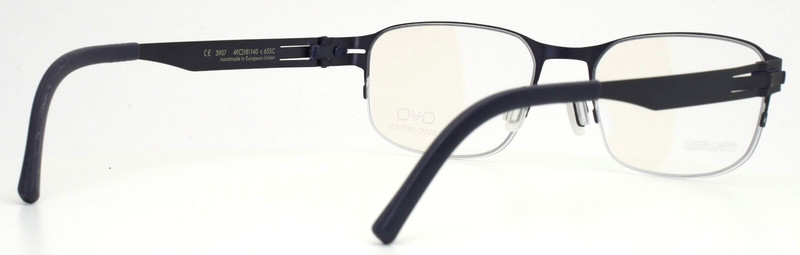 OVVO OPTICS 3907 655C Navy Unisex Kids Rectangle Eyeglasses 49-18-140 B:34 gallery