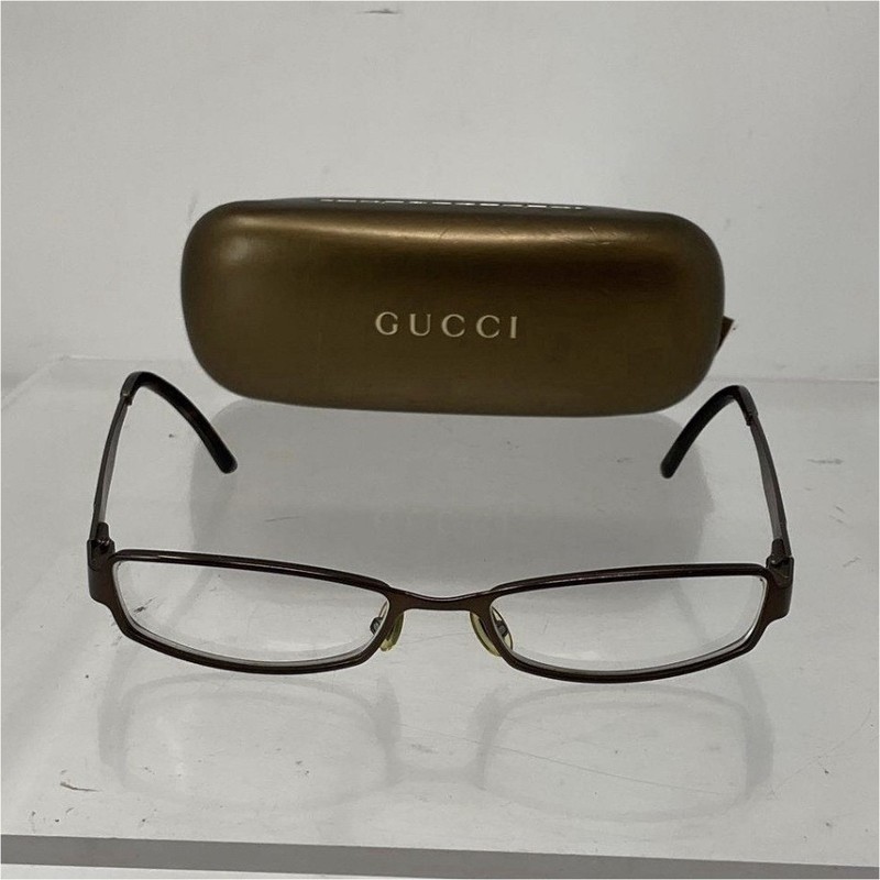Gucci GG 2769/STRASS Brown Metal Rectangular Full Rim Eyeglass Frames 53-18-135
