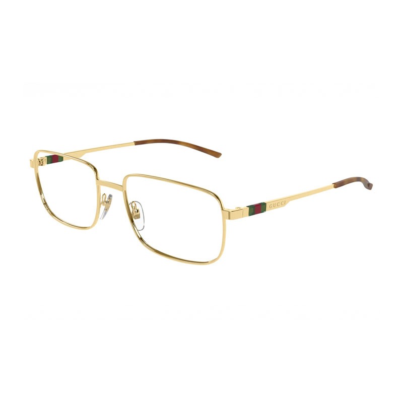 Gucci GG1678O 005 Gold 57mm Eyeglasses New Authentic
