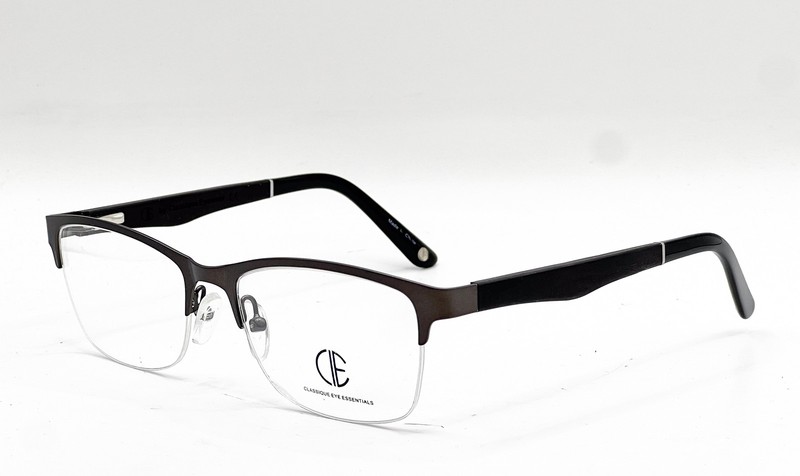 NEW CLASSIQUE EYE ESSENTIALS SEC703 BLACK WOOD AUTHENTIC EYEGLASSES 54-18