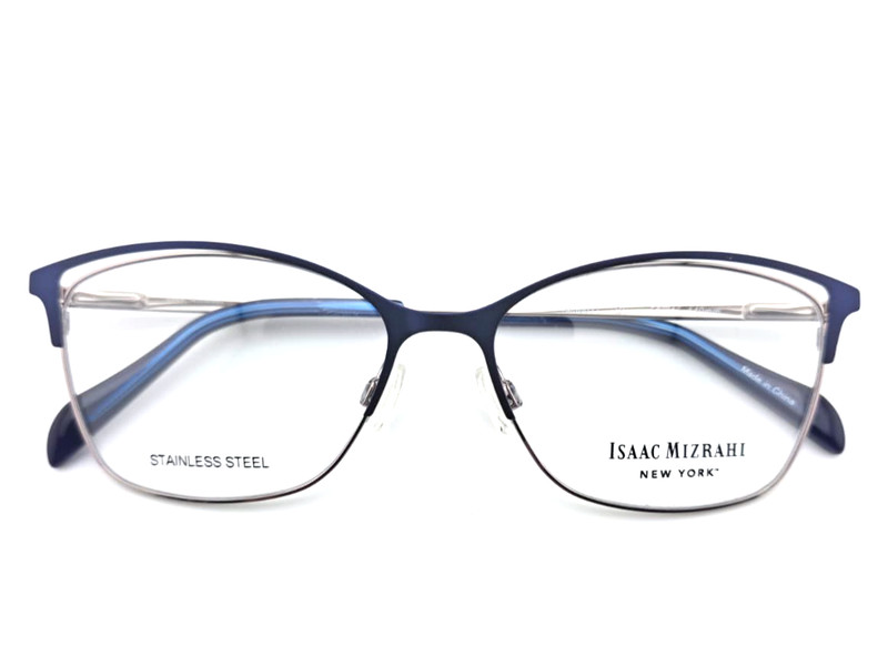 ISAAC MIZRAHI IM30071 BLUE UNISEX AUTHENTIC FULL RIM EYEGLASSES FRAMES 53-15-140