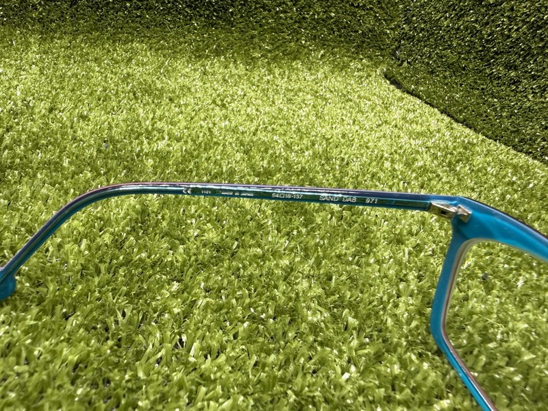 l.a. Eyeworks SAND DAB 971 Eyeglasses Frame Teal Burgundy 54-18-137 Japan Rare gallery