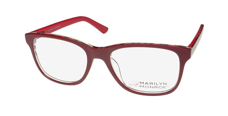 NEW MARILYN MONROE M452 GLASSES DESIGNER 611 RED 53-18-140 WOMENS FULL-RIM