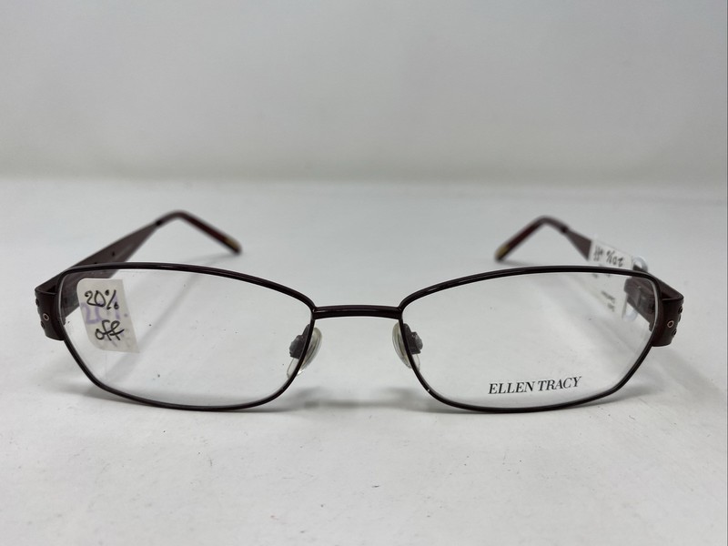 Ellen Tracy DELHI MERLOT 54-17-135 Metal Full Rim Eyeglasses Frame RS35