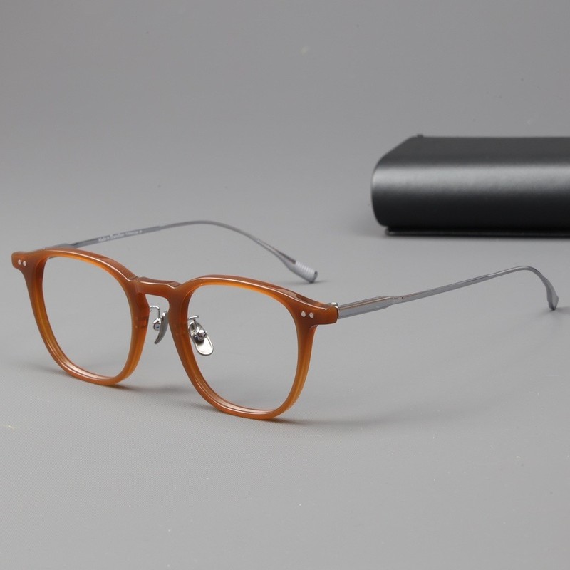 New Ultra-Light Acetate Pure Titanium Retro Reading Glasses Men Women Eyeglasses gallery