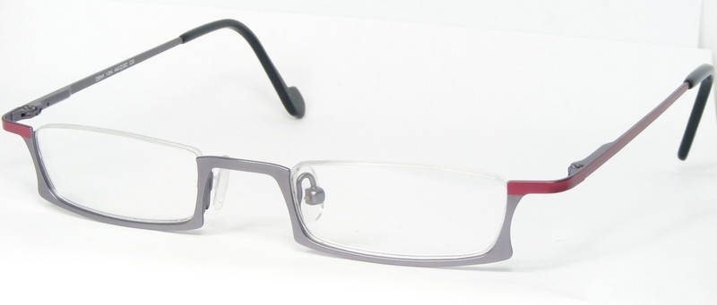 QUICK OPTIC Belgium DEMI 124 C2 SILVER-LILAC / BURGUNDY EYEGLASSES 44-20-138mm
