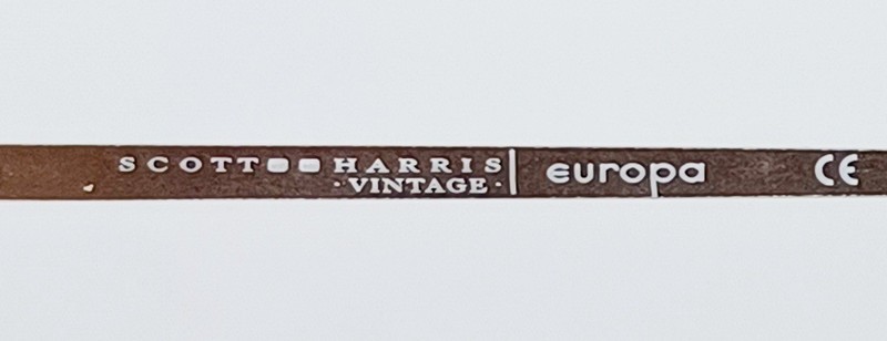 SCOTT HARRIS VINTAGE V-62 C3 Eyeglasses ANTIQUE GOLD New Semi-rimless 50-21-140 gallery