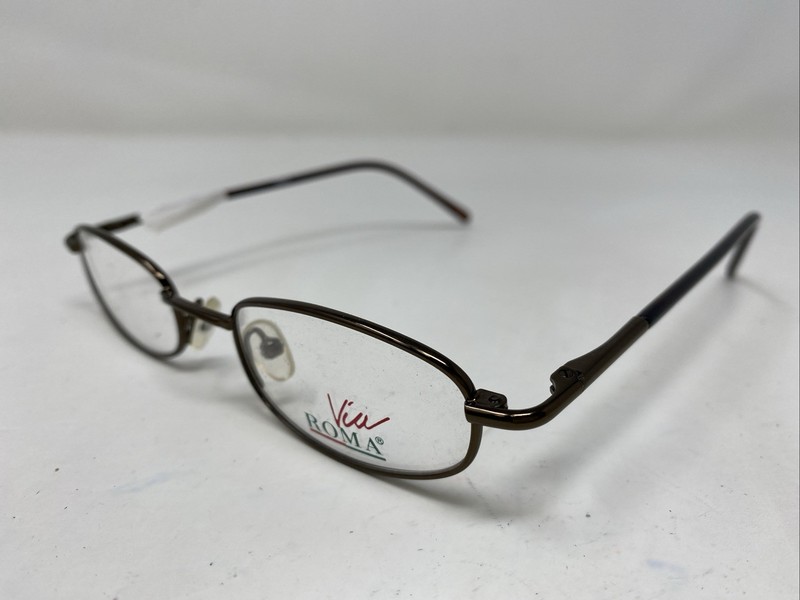 Via Roma VR534 BRN 46-18-140 Brown Metal Full Rim Eyeglasses Frame 5588 gallery