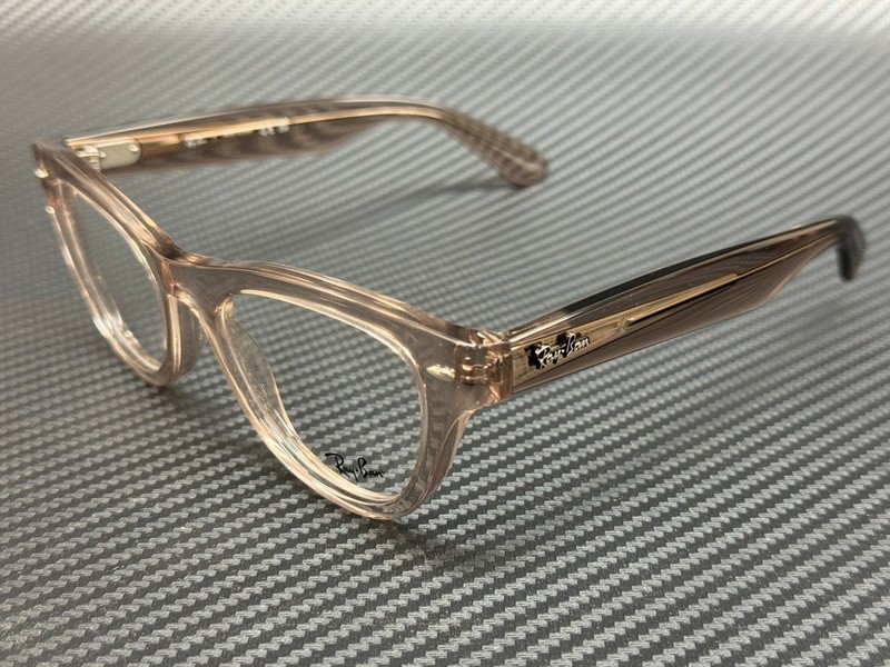 RAY BAN RX5510 8449 Transparent Brown Unisex 52 mm Eyeglasses