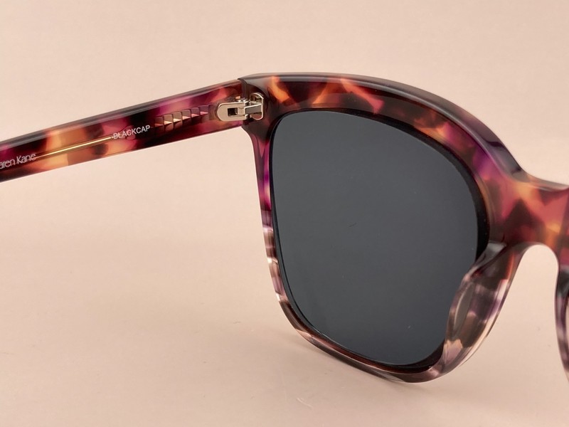 Karen Kane Eyeglasses Frame Blackcap Cat Eye Square 55-16-140mm Purple Brown gallery