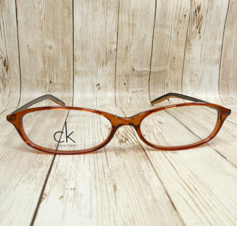 Calvin Klein Java Brown Black Eyeglasses FRAMES - 5504 201 50-15-140 NEW! gallery