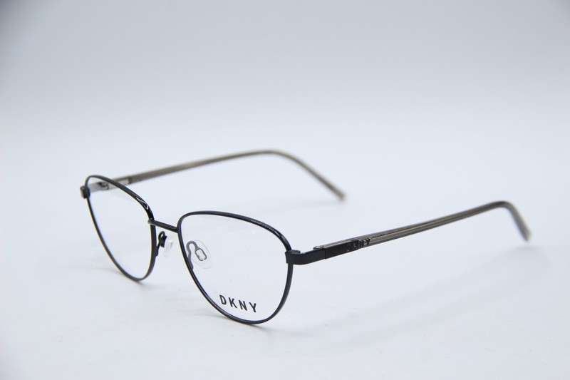 NEW DKNY DK 3005 001 BLACK GUNMETAL AUTHENTIC FRAMES EYEGLASSES 53-17