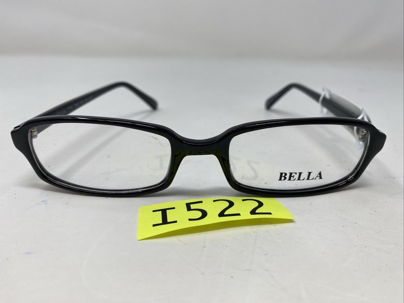 Bella Eyewear 509 090 50-19-140 Black Plastic Full Rim Eyeglasses Frame I522 gallery