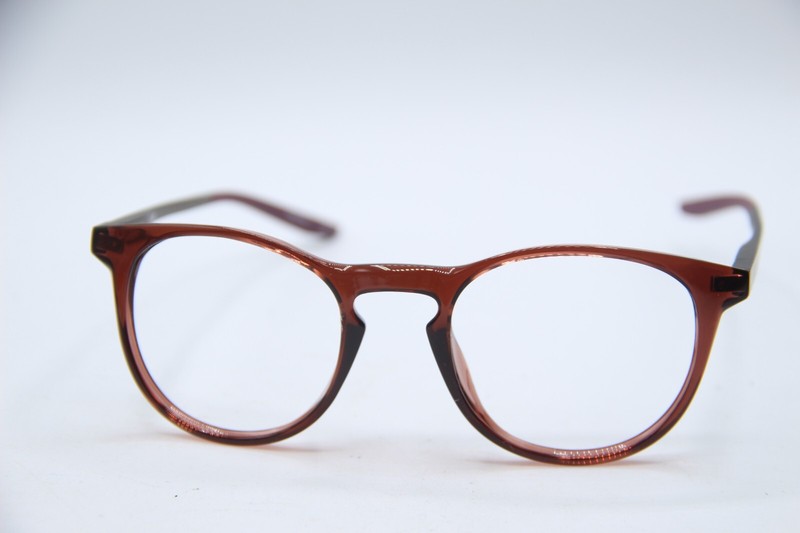 NEW NIKE 7285 210 BROWN GOLD PURPLE GUNMETAL AUTHENTIC FRAMES EYEGLASSES 50-20 gallery
