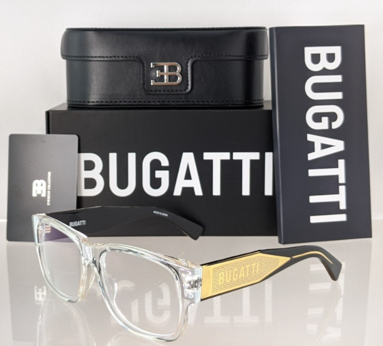 Brand New Authentic BUGATTI Eyeglasses Model 12 CRY JAPAN 56mm Frame