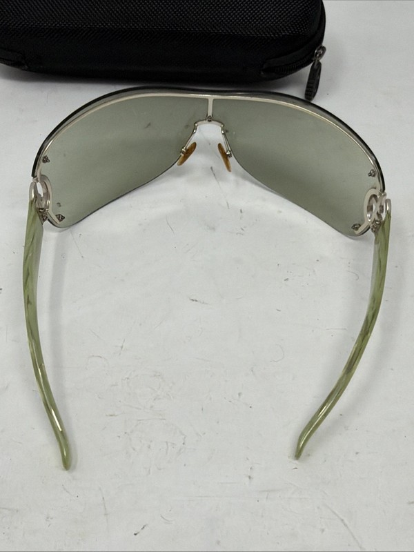Giorgio Armani GA 427/S light green Shield Sunglasses PKHT1 105 Check Lens gallery