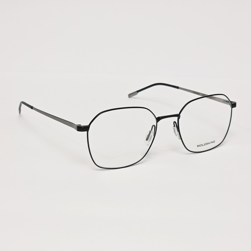 Moleskine MO2156 Unisex Hypo-Allergenic Glasses Black / Gunmetal | 52mm gallery