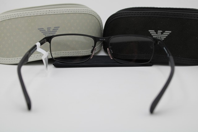 NEW EMPORIO ARMANI EA 1112 3175 BLACK GUNMETAL AUTHENTIC EYEGLASSES 54-18 gallery
