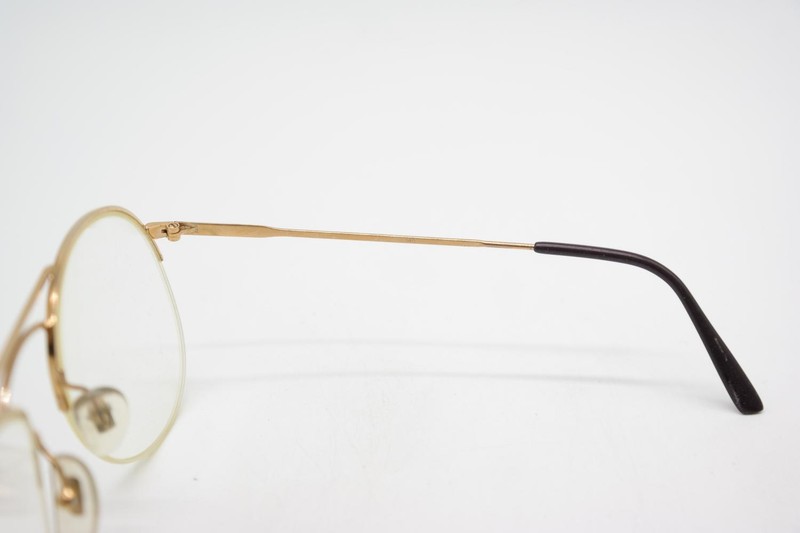 Vintage Flair Airline 14 Red Gold Half-Rim Eyeglass Frame gallery
