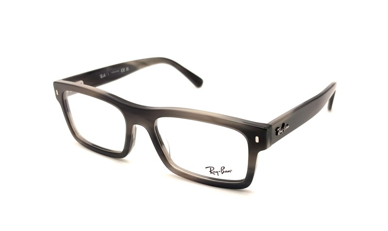 Ray Ban RB5435 8404 Gray Horn / Clear Lens 56mm Eyeglasses RX5435