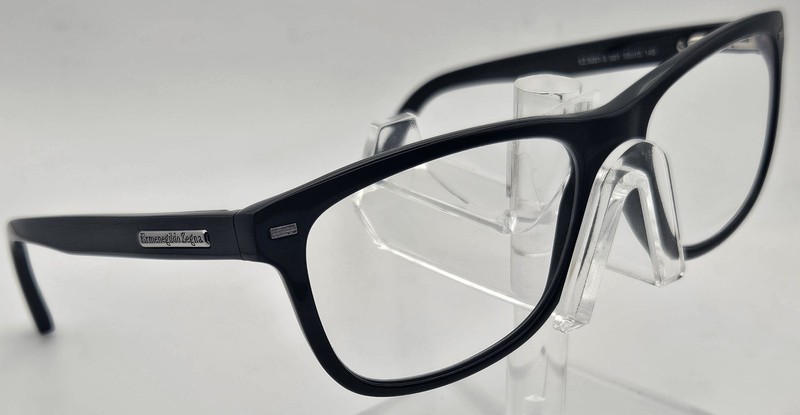 Ermenegildo Zegna EZ 5001-3 001 Black Eyeglasses Frames 55-15 145 Made Italy E1