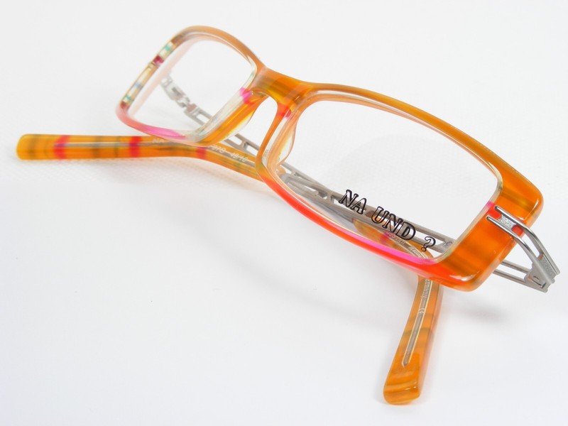 NA UND? Design MARION RAMM 29F070 ORAGE /PINK /RED /GREEN EYEGLASSES 49-16-135mm gallery
