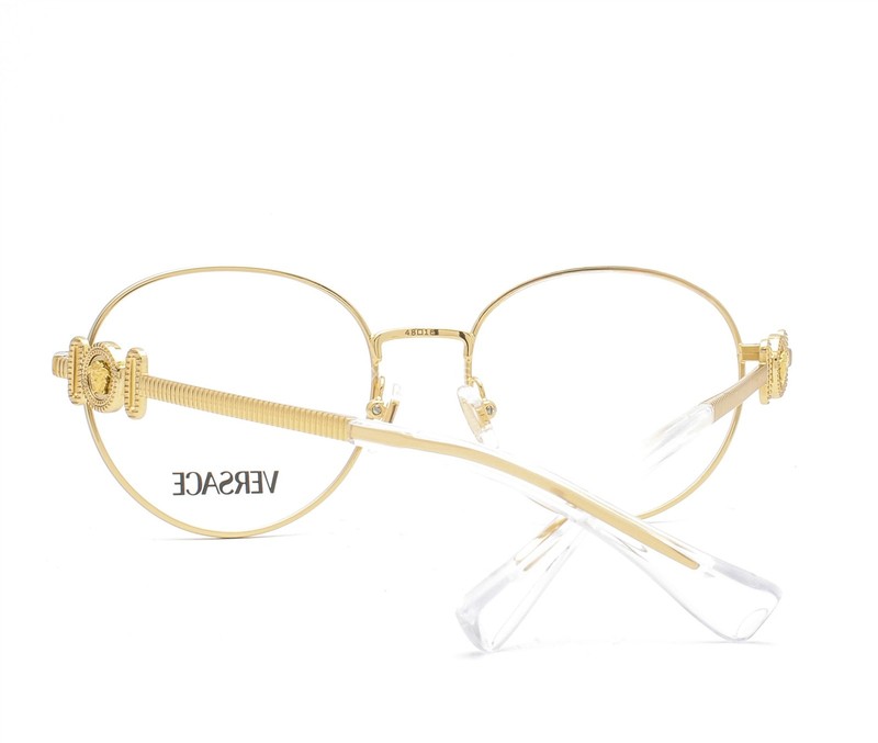 Versace Kids Eyeglasses VK 1002 1002 Glasses Shiny Gold 48mm w/case Kids Size gallery