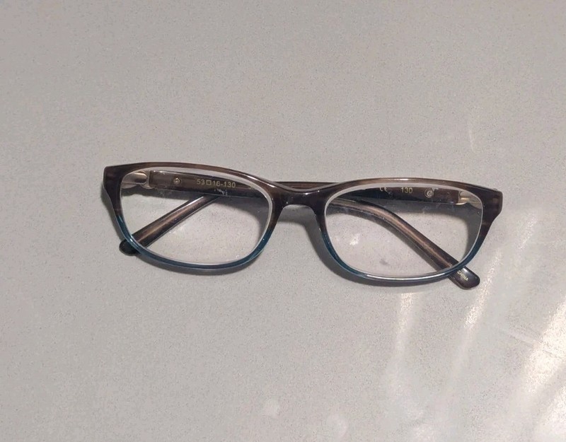 Jill Stuart JS 317-2 53-16-130 Mocha Swirl/Blue Full Rim Eyeglasses