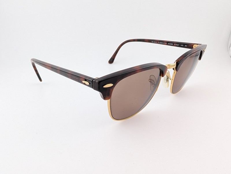 Ray Ban Eyeglasses, Frames Only, RB 3016 CLUBMASTER W0366, 51-21-145, 3N, Gold gallery