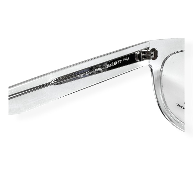 Ray-Ban Phil Eyeglasses Glasses RB 7226 8321 Polished Clear 54mm with Case gallery