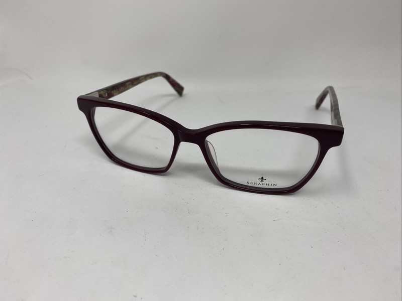 SERAPHIN EYEWEAR CASCADE 78983 BURGUNDY 55/15/145 EYEGLASSES FRAME /Z04