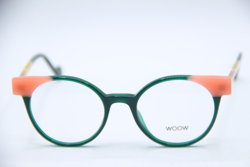 NEW WOOW OPTICAL SAY YES 1 COL 0294 GREEN PINK AUTHENTIC FRAMES EYEGLASSES 46-18 gallery