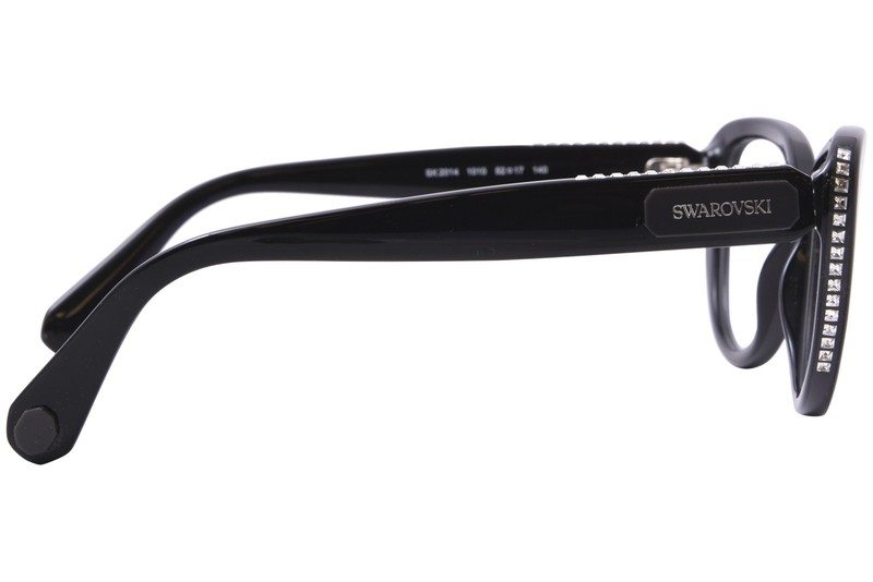 Swarovski SK2014 1010 Eyeglasses Frame Women's Black/Grey Full Rim Cat Eye 52mm gallery