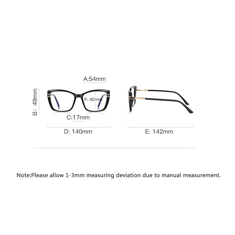TR90 Anti Blue Light Cat Eye Eyeglasses Women Personality Clear Lens Glasses New gallery
