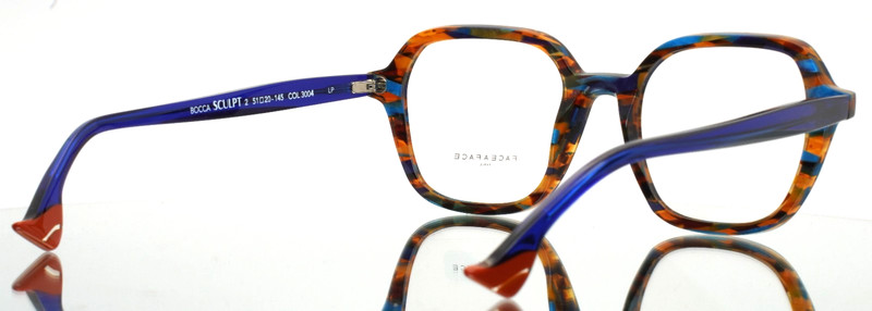 FACE A FACE Bocca Sculpt 2 3004 Blue Tiziano Womens Eyeglasses 51-20-145 B:44 F gallery