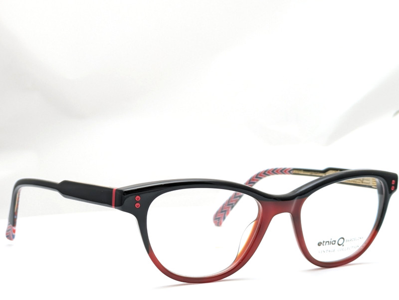 Etnia Barcelona Gardner BKRD Black Red Women’s Eyeglasses Frames 50-17-148