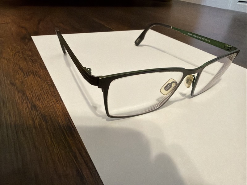 Evatik Eyeglasses Frames Men 9169 Brown-Green Rectangle