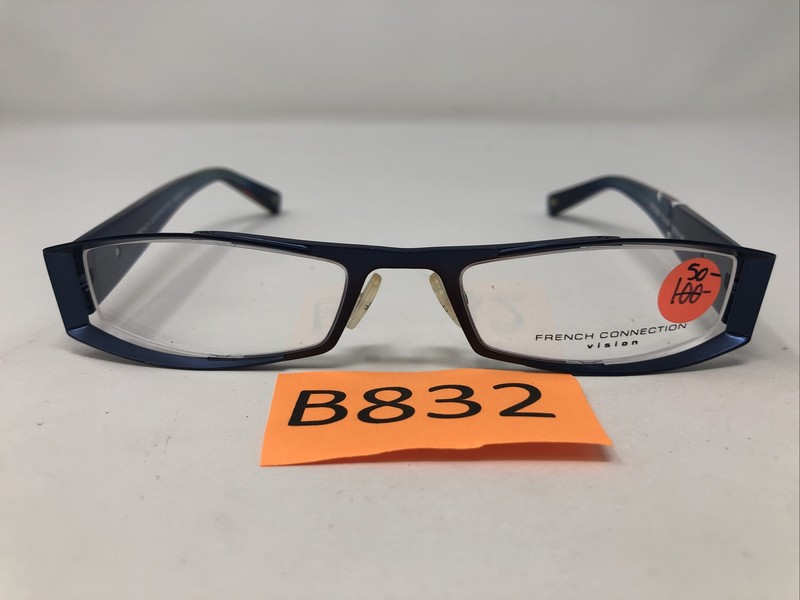 French Connection Eyeglasses Frame England OFF6506 Col.006 50-19-140 Blue B832 gallery